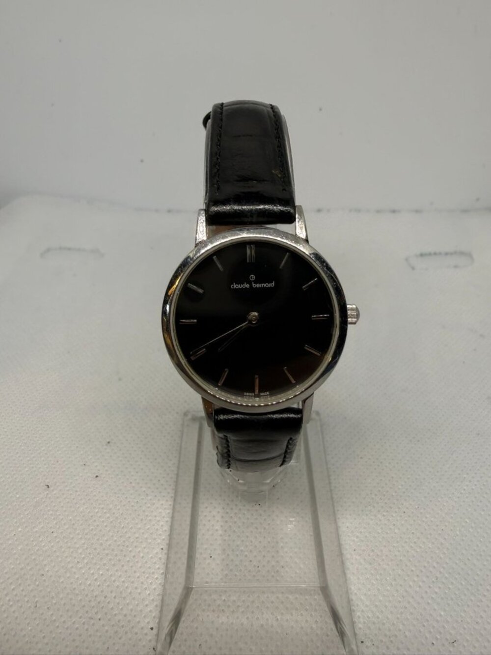 Claude Bernard 20059 Classic Women's 27mm Swiss Quartz Black Dial Watch